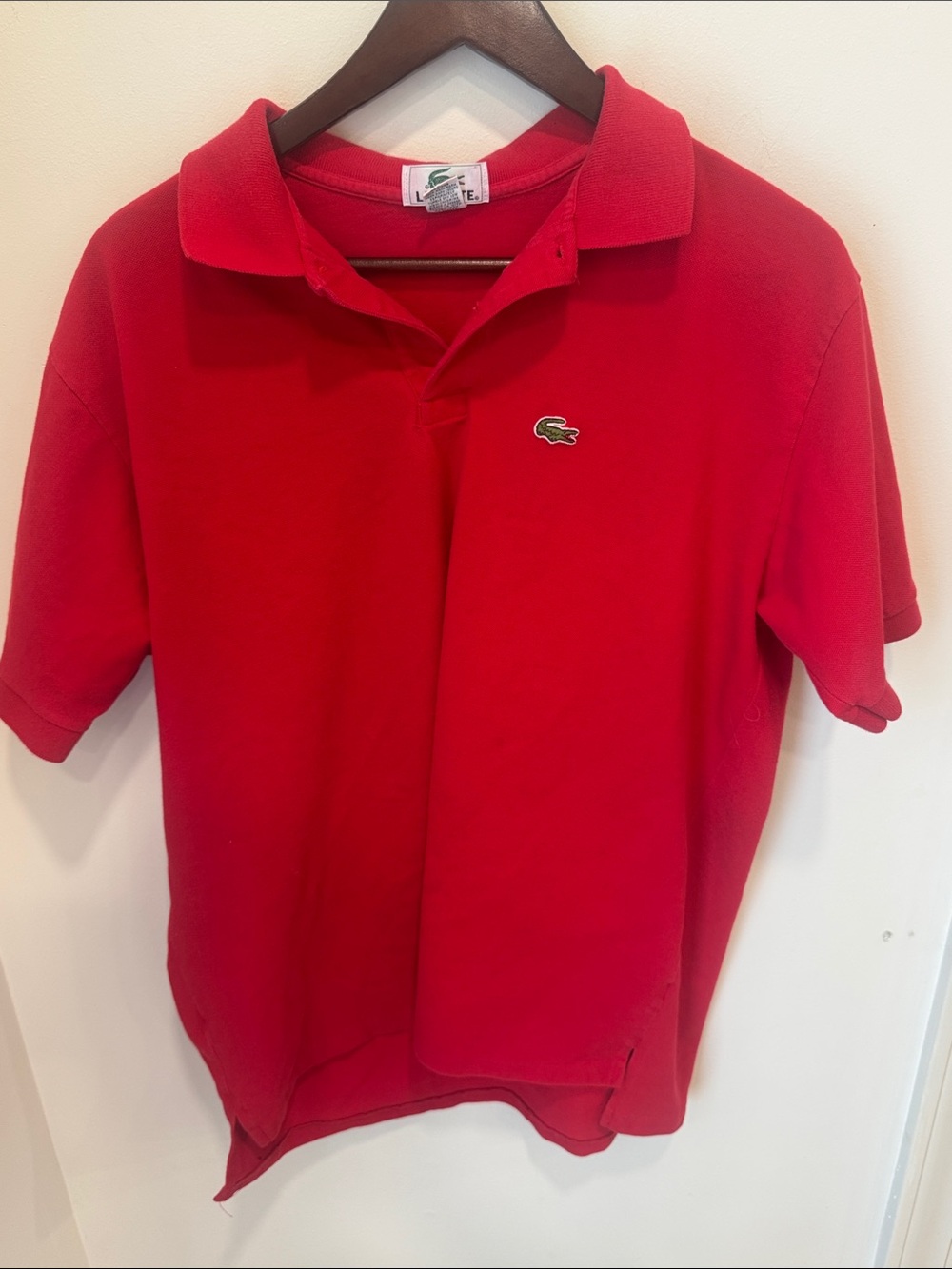 🐊🔥 VINTAGE 90s Made in USA Lacoste Red Polo | Size XL Grail! 🔥🐊